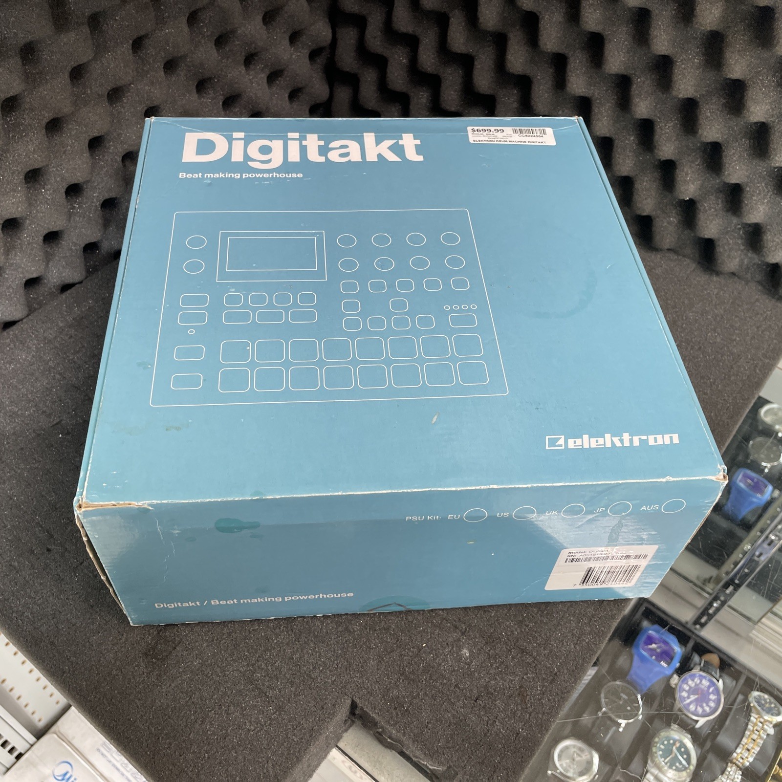 Elektron Digitakt Drum Sampler Sequencer Original Box, Power Cord, Manual