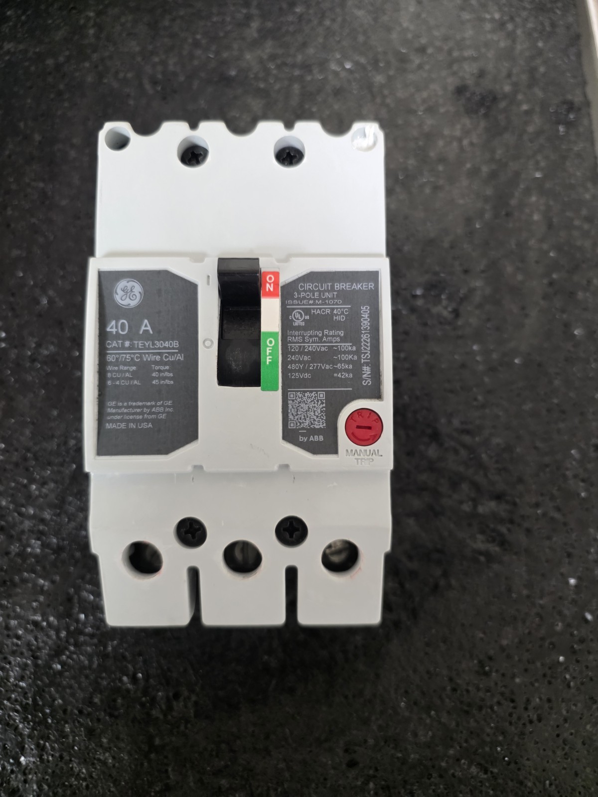 TEYL3040B GE BY ABB USED (12 AVAILABLE) TEYL3040B GE BY ABB USED (12 AVAILABLE)