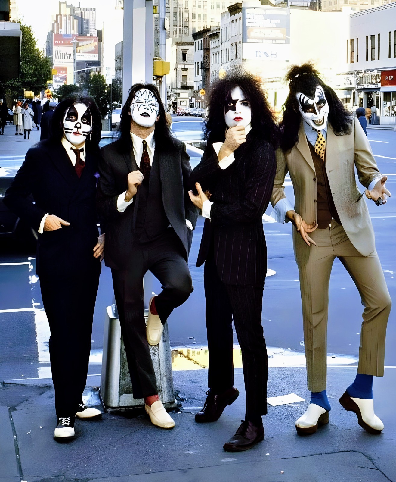 11x15 Kiss Ace Frehley Poster Dressed to Kill NYC Photoshoot Gene Paul Peter