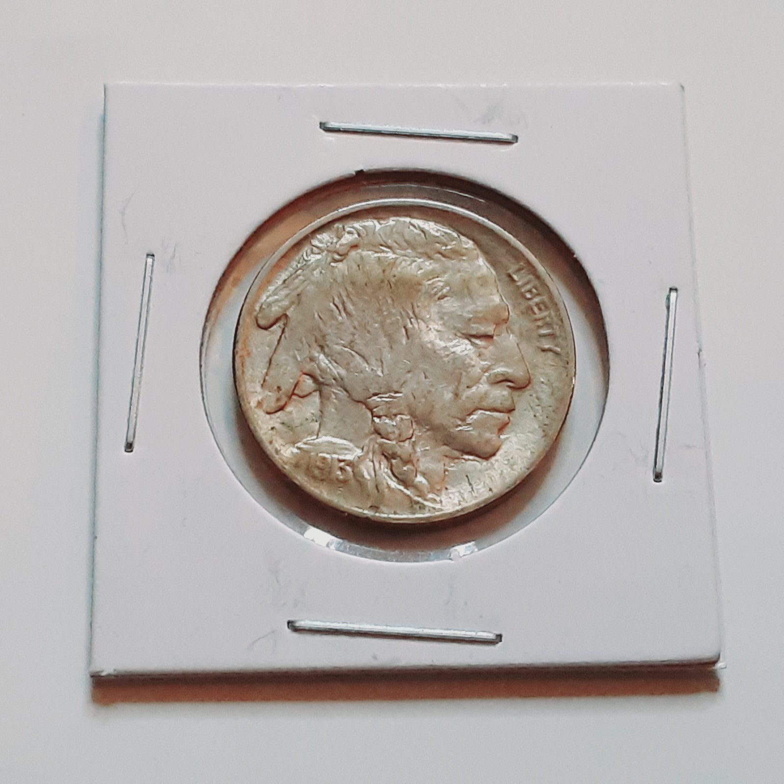 Nice AU 1913 P Type 2 Full Horn Buffalo Nickel  5c Beautiful Coin J262