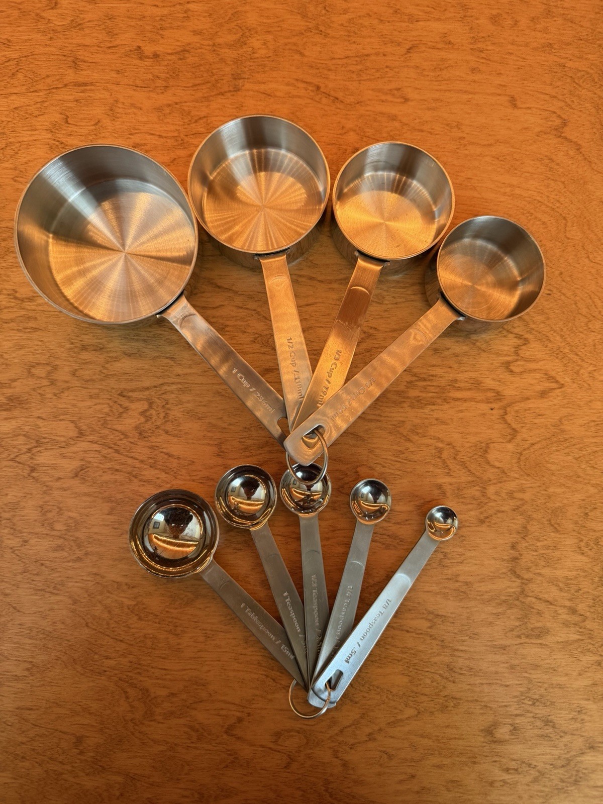 Williams-Sonoma Professional 18/10 Stainless Steel Measuring Cups / Spoons Set 9