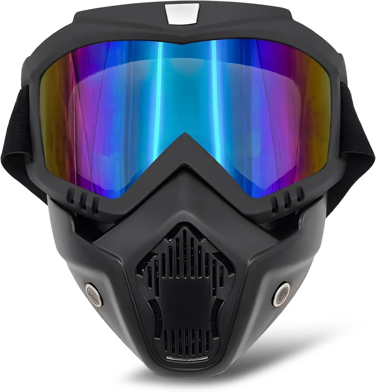 Paintball Mask Anti Fog Tactical Full Face Goggles Detachable Adjustable Riding