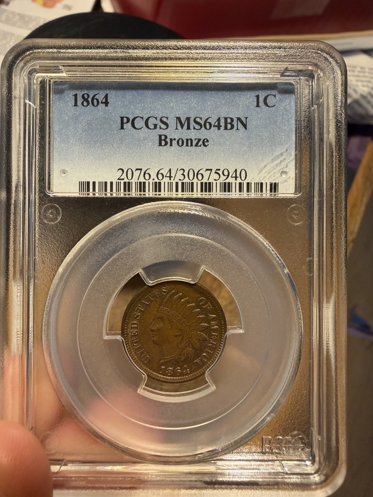 1864 Indian Head Small Cent 1C PCGS MS64BN Bronze BN Business Strike 1864 Indian Head Small Cent 1C PCGS MS64BN Bronze BN Business Strike