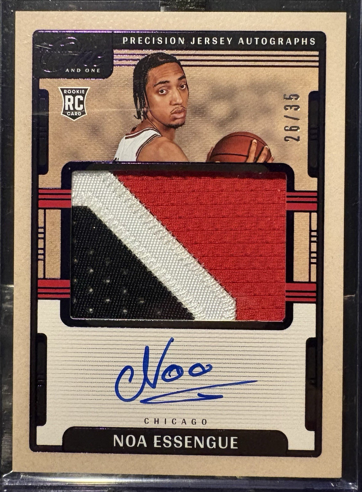 2025-26 Panini One And One Precision Jersey Autographs Noa Essegue 26/35 2025-26 Panini One And One Precision Jersey Autographs Noa Essegue 26/35