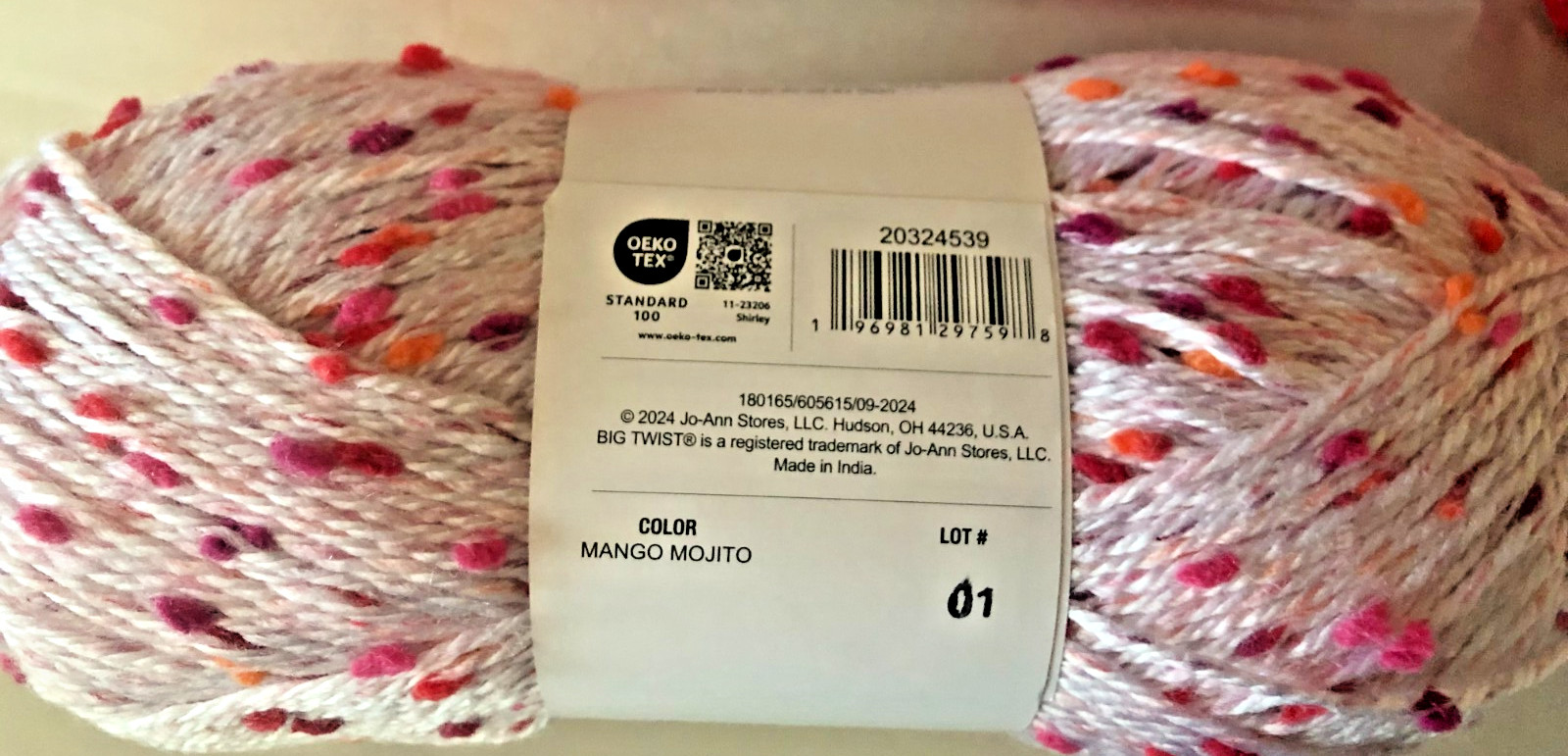 JOANN\'S BIG TWIST TOTALLY TWEED YARN 5.29 oz each-discontinued yarn JOANN\'S BIG TWIST TOTALLY TWEED YARN 5.29 oz each-discontinued yarn