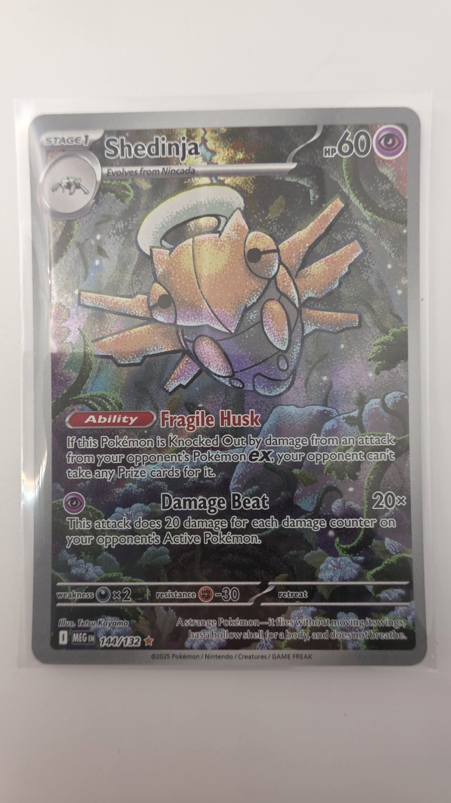 Mega Evolution- Shedinja #144 + 4x EX Cards Mega Evolution- Shedinja #144 + 4x EX Cards