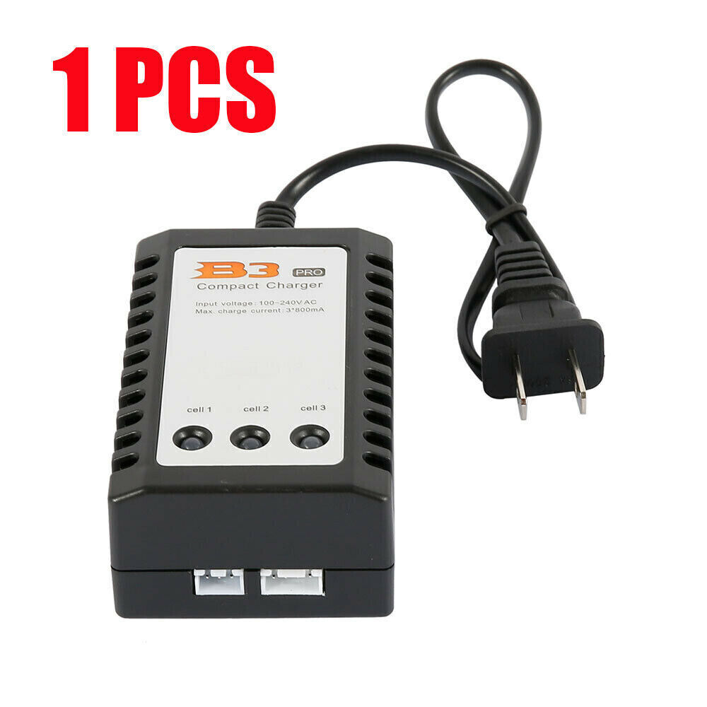 B3 LIPO Battery Charger 7.4v 11.1v 2s 3s Cells for RC LiPo US Plug Durable 1-4pc