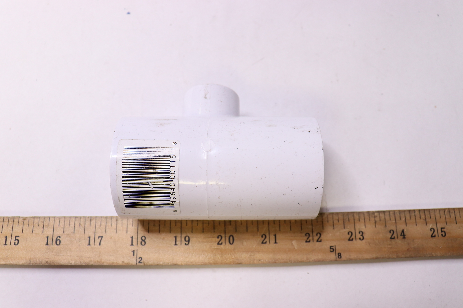 Twist Lock Venturi Tee Fitting White 1.5\