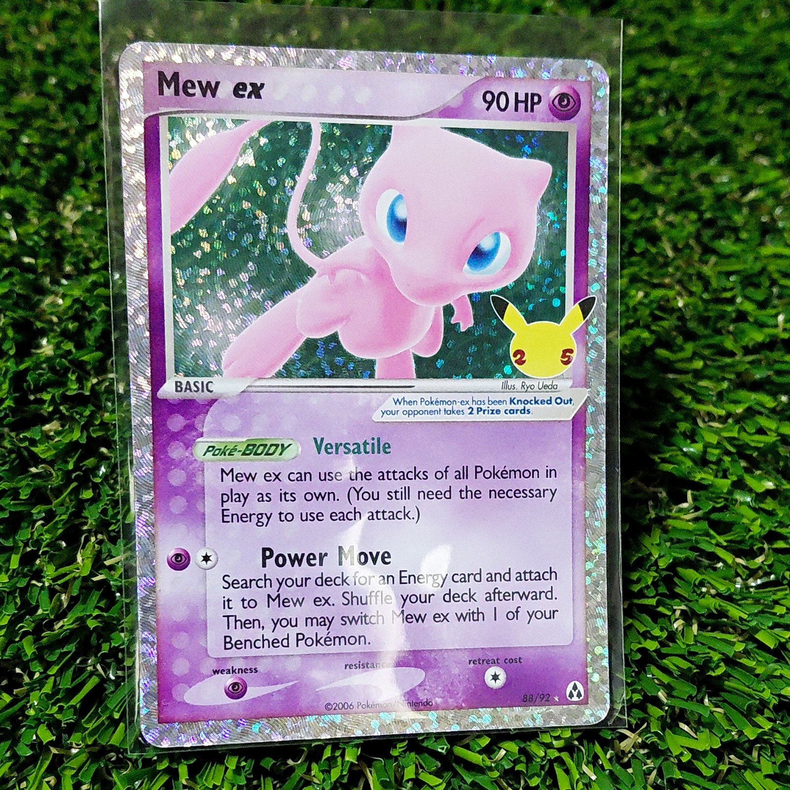 Pokemon TCG Mew ex Holo Ultra Rare EX Legend Maker 88/92 90 HP English 2006
