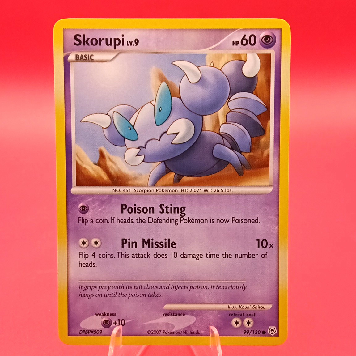 2007 Pokemon diamond and pearl skorupi #99