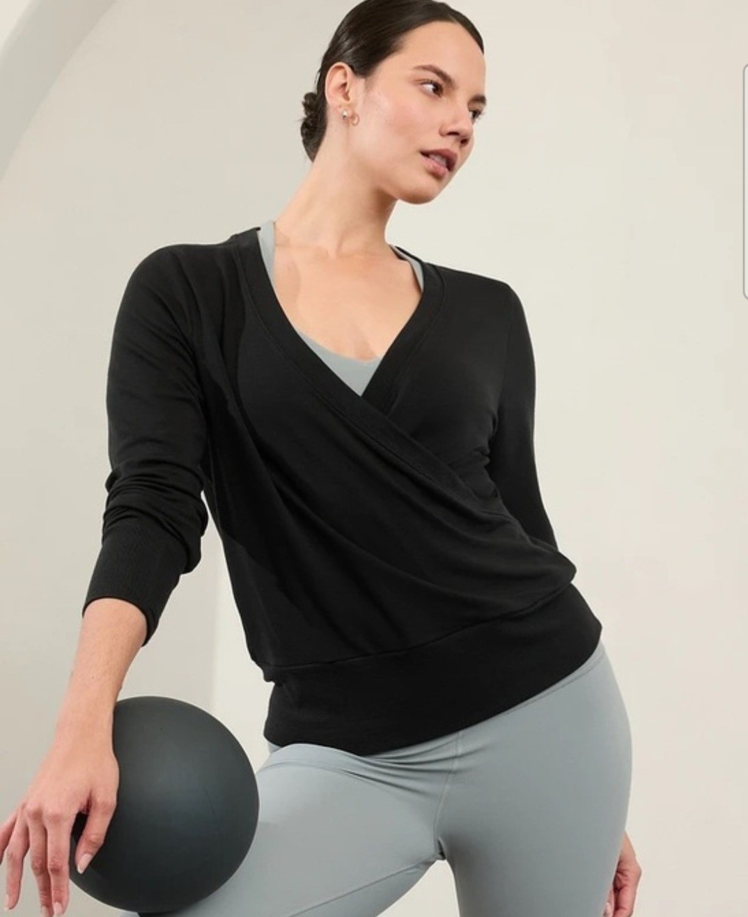 Athleta Recharge Sweatshirt Women Size 3X New Black