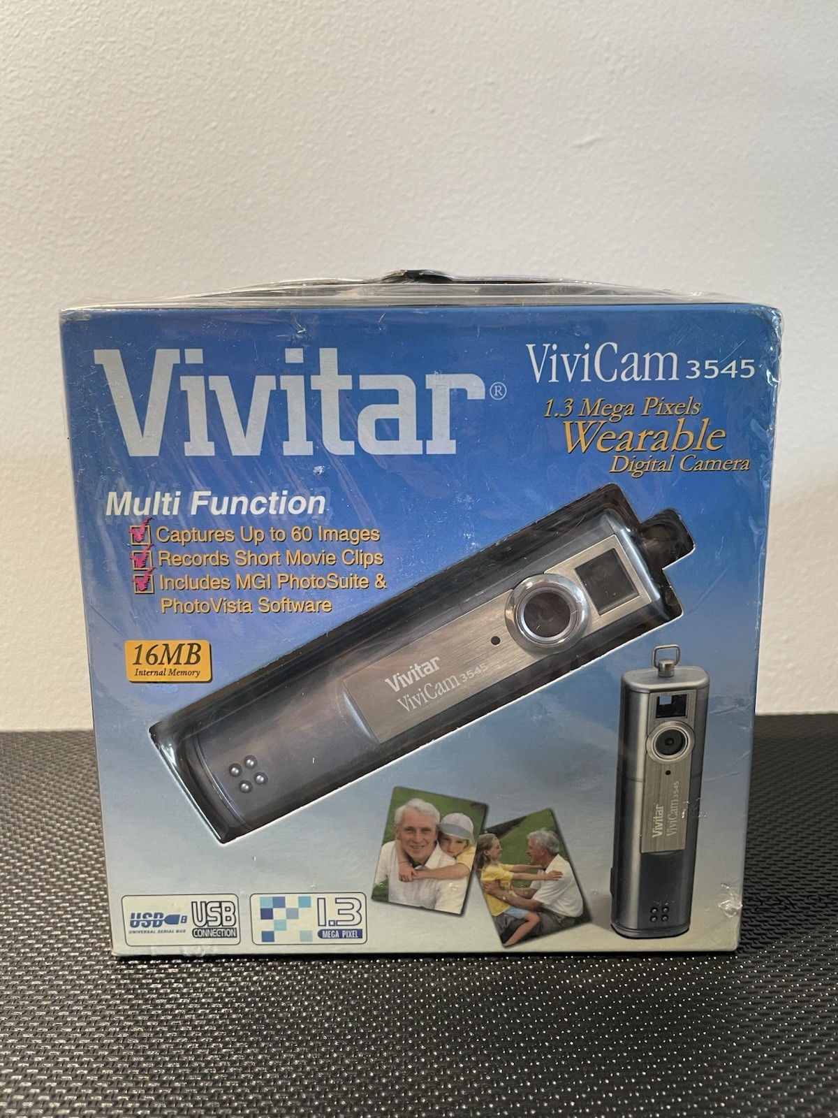 Vivitar ViviCam 3545 Wearable Digital Camera NEW 1.3 MP Necklace Vintage Rare