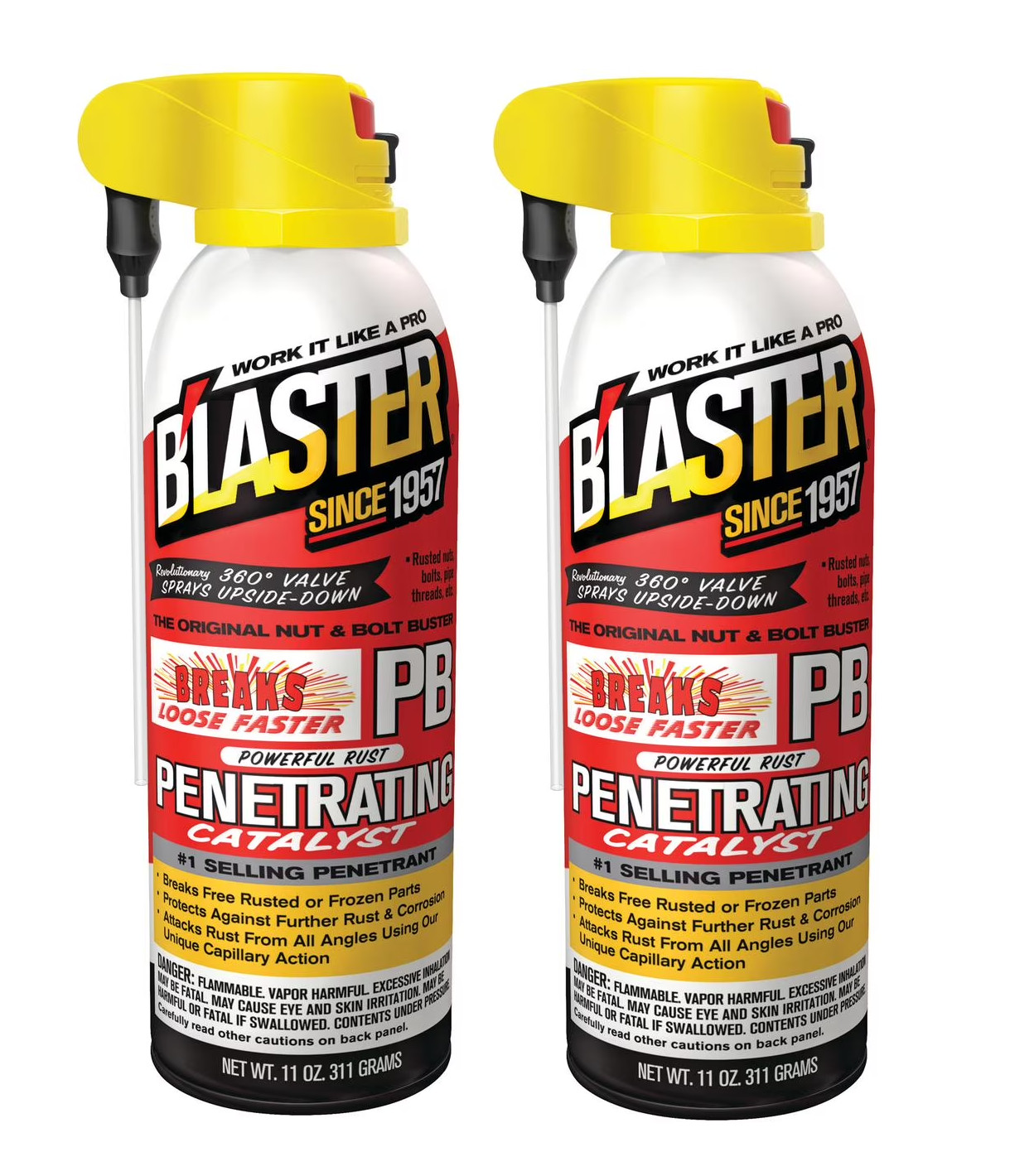 (2 Pack) PB Blaster Penetrating Oil Rusted Seized Bolts Lubricant Spray 11 oz. (2 Pack) PB Blaster Penetrating Oil Rusted Seized Bolts Lubricant Spray 11 oz.