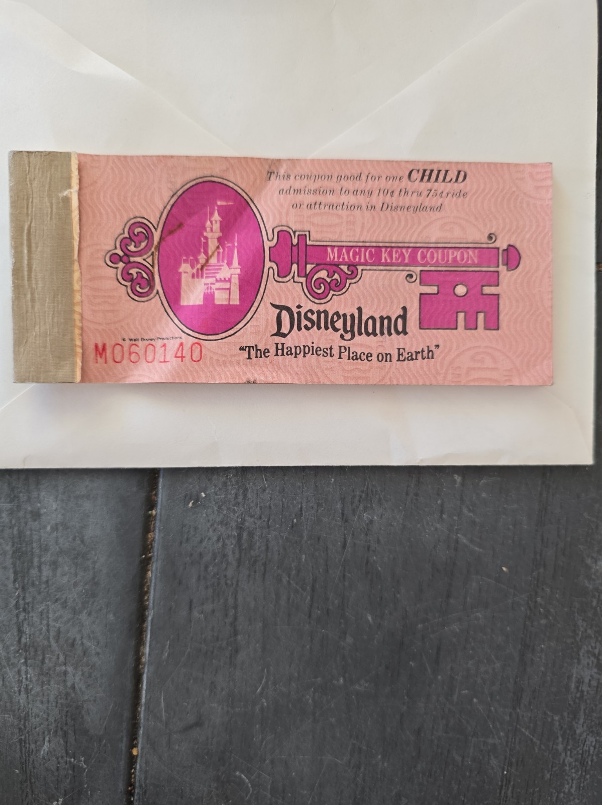 1974 Disneyland Child Magic Key ticket coupon book booklet Disney old 1970's 1974 Disneyland Child Magic Key ticket coupon book booklet Disney old 1970's