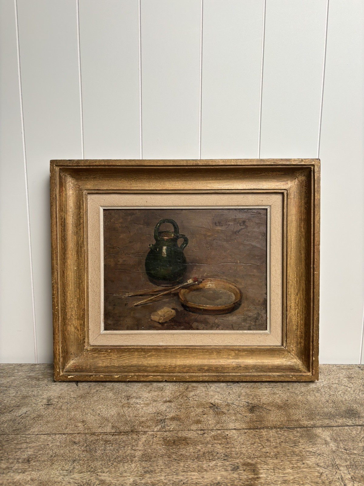 Antique French Still Life Oil Painting,  attrib to Jean-Baptist Adolphe Gibert