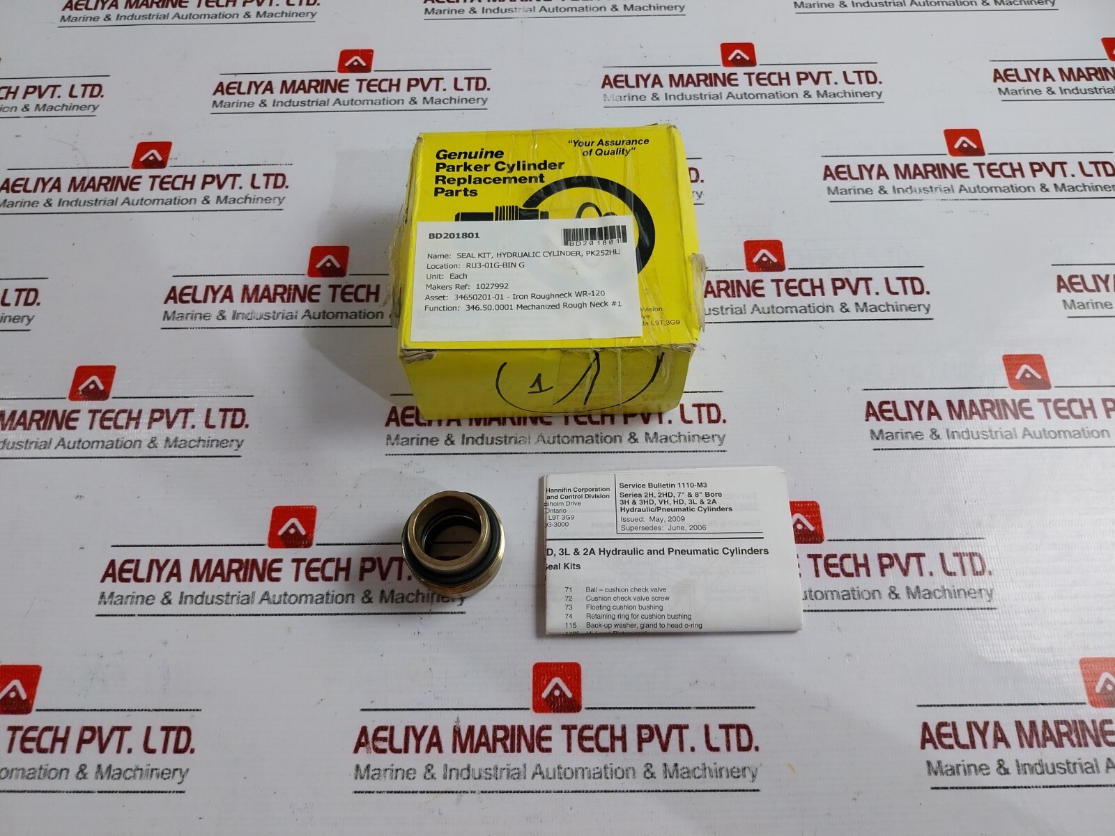 PARKER RG2HLTS101 Hydraulic Cylinder Seal Kit, New, Series 2H