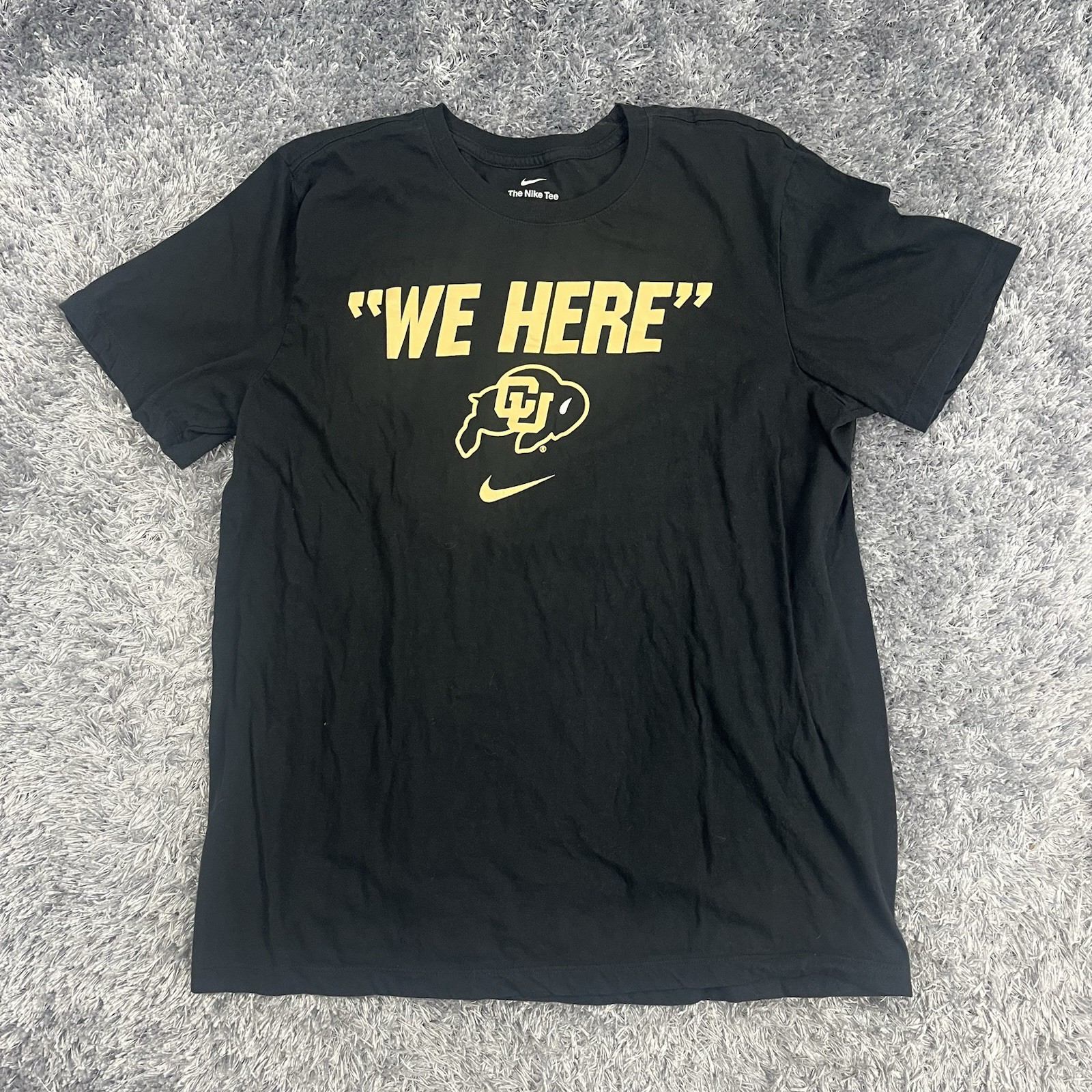 Colorado Buffaloes Shirt Adult Large Black WE HERE Deion Sanders Coach Prime Men