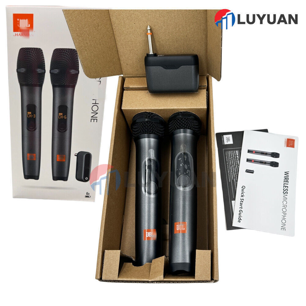 JBLWIRELESSMICAM 2 Wireless Dynamic Microphones with Receiver New