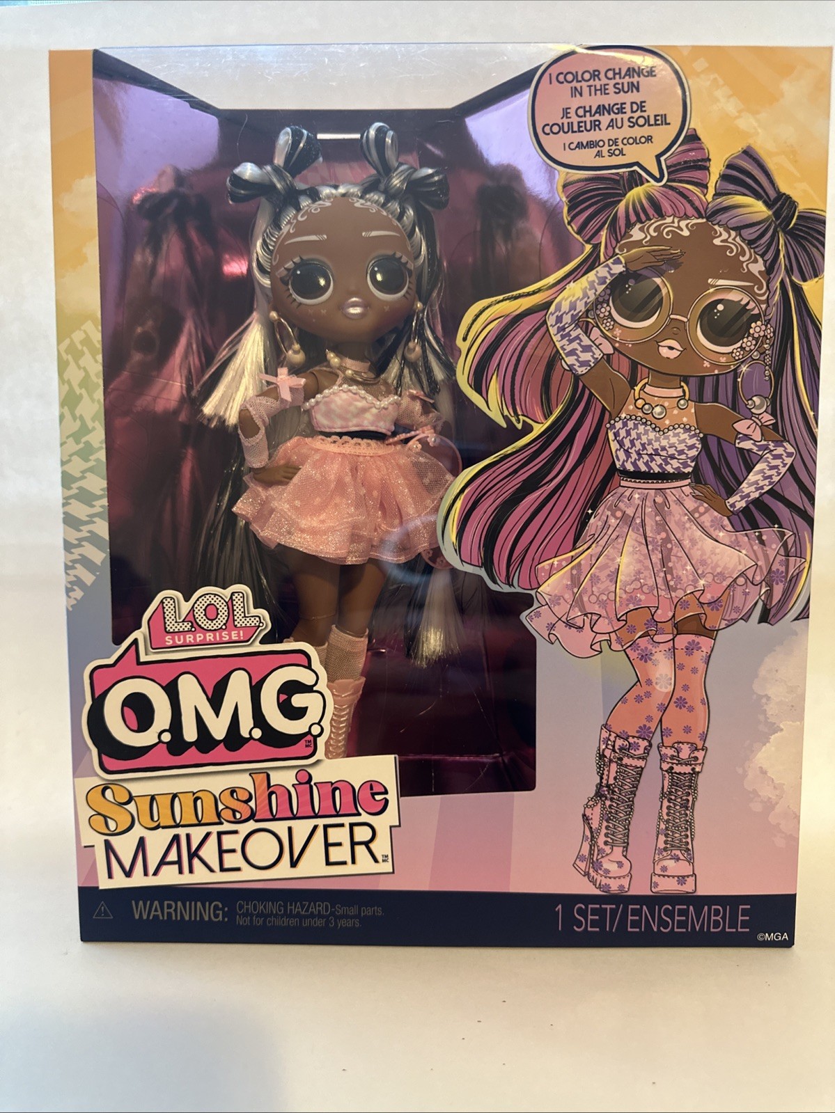 LOL Surprise OMG Sunshine Makeover Fashion Doll Color Changing