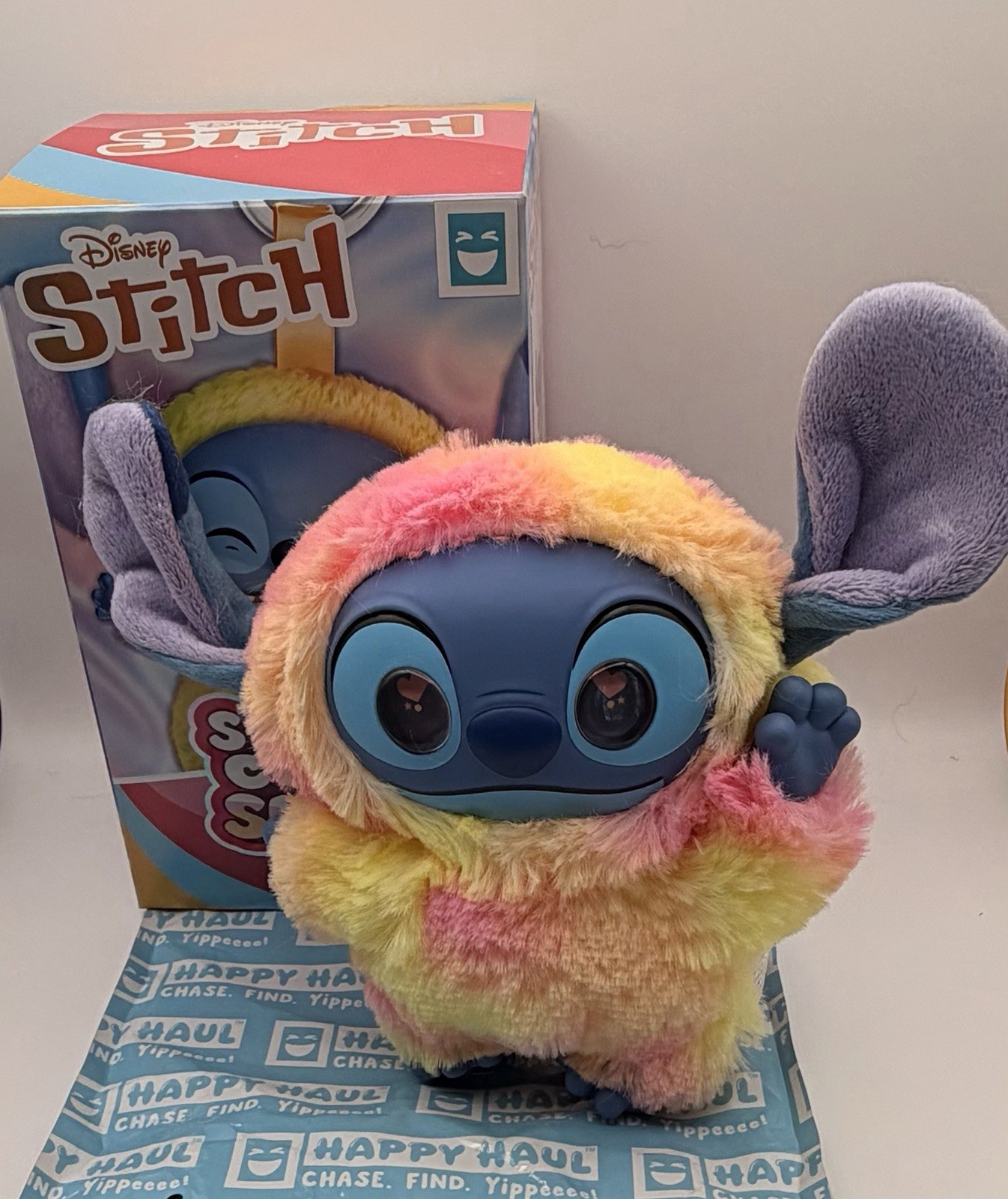HAPPY HAUL Disney Stitch Snow Cone Swirl Clip On Plushie Heart Eyes Stitch