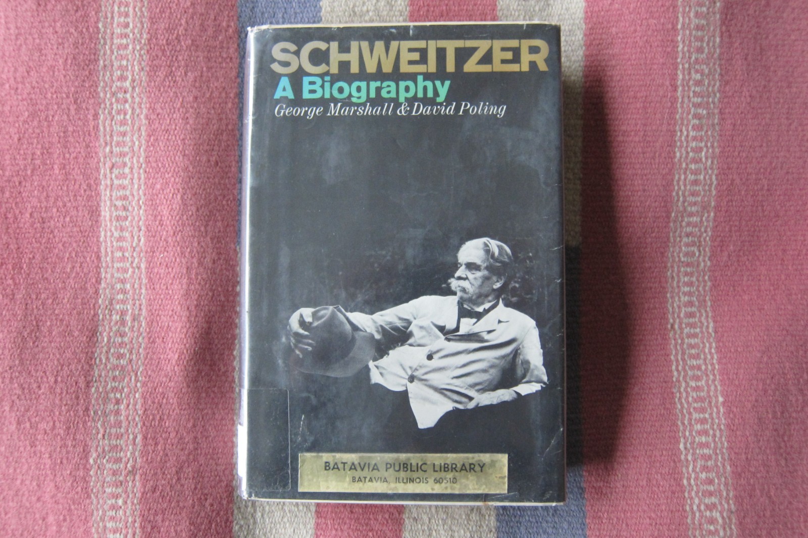 Vintage 1971 First Ed. Schweitzer: A Biography George Marshall & David Poling HC