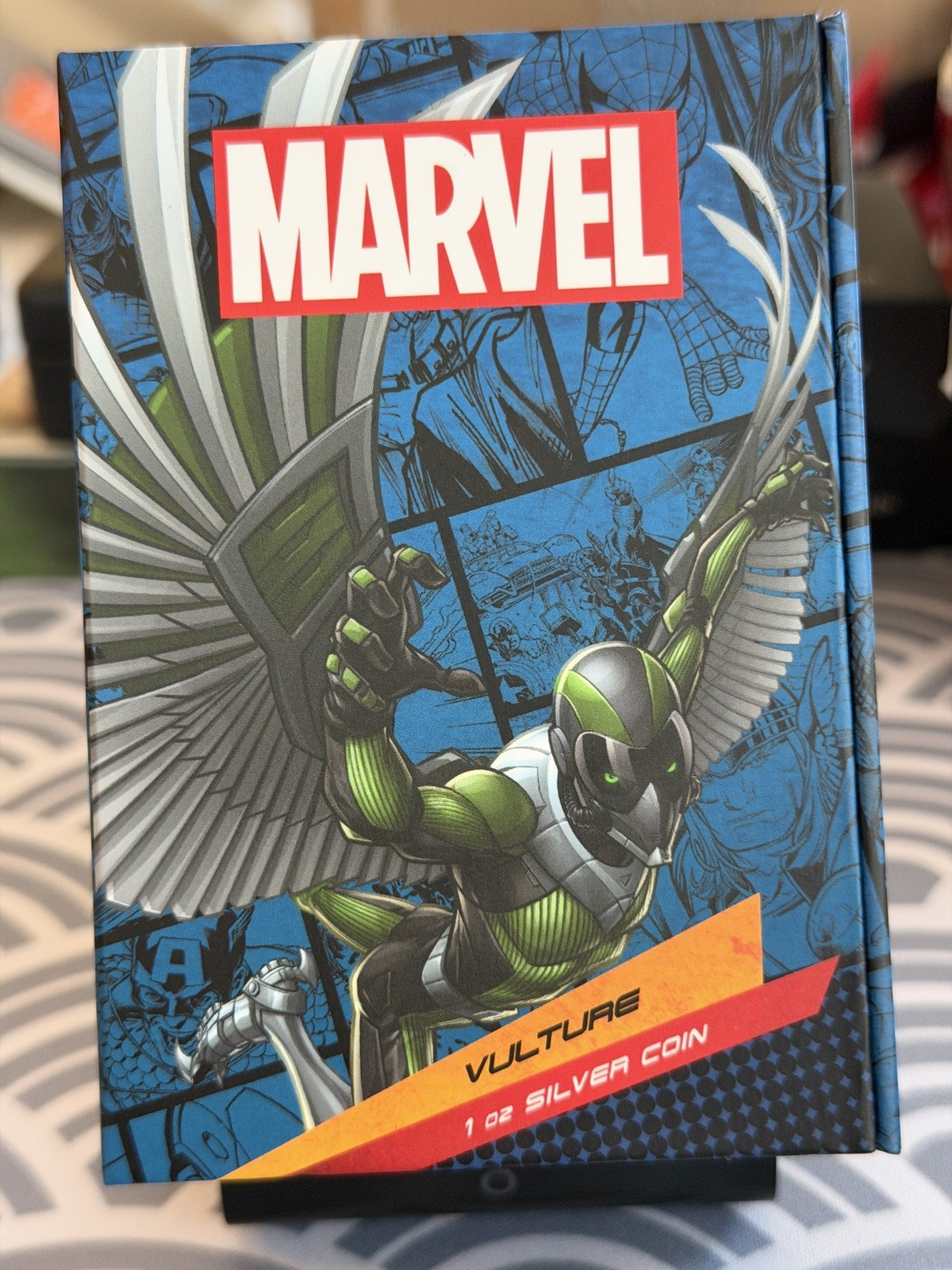 2024 Niue Marvel Spider-Man Villains Vulture 1 oz Silver Coin Box COA #453