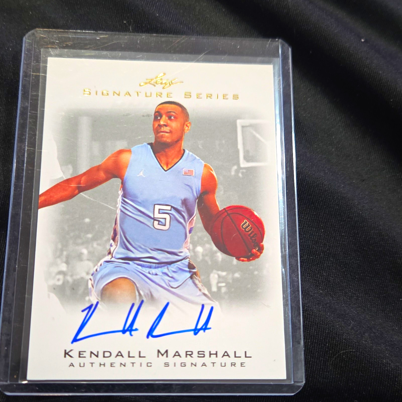 Leaf Signature Series 2012 Kendall Marshall North Carolina BA-KM2 Auto RC Base