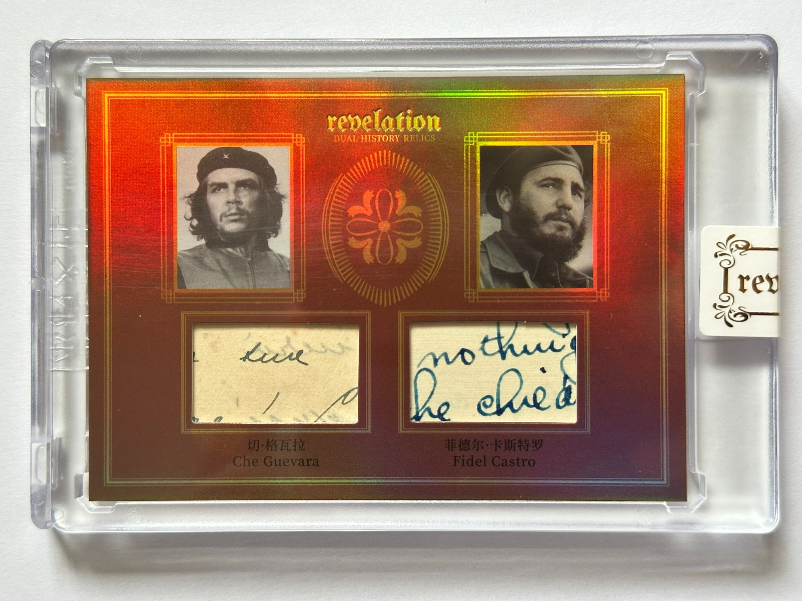 2025 Eternal Revelation Che Guevara Fidel Castro Dual History Relics /99