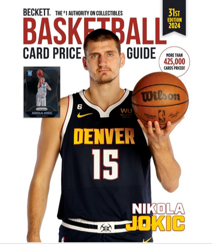 New 2024 Beckett Basketball Card Annual Price Guide 31st Edition W/ Nikola Jokic