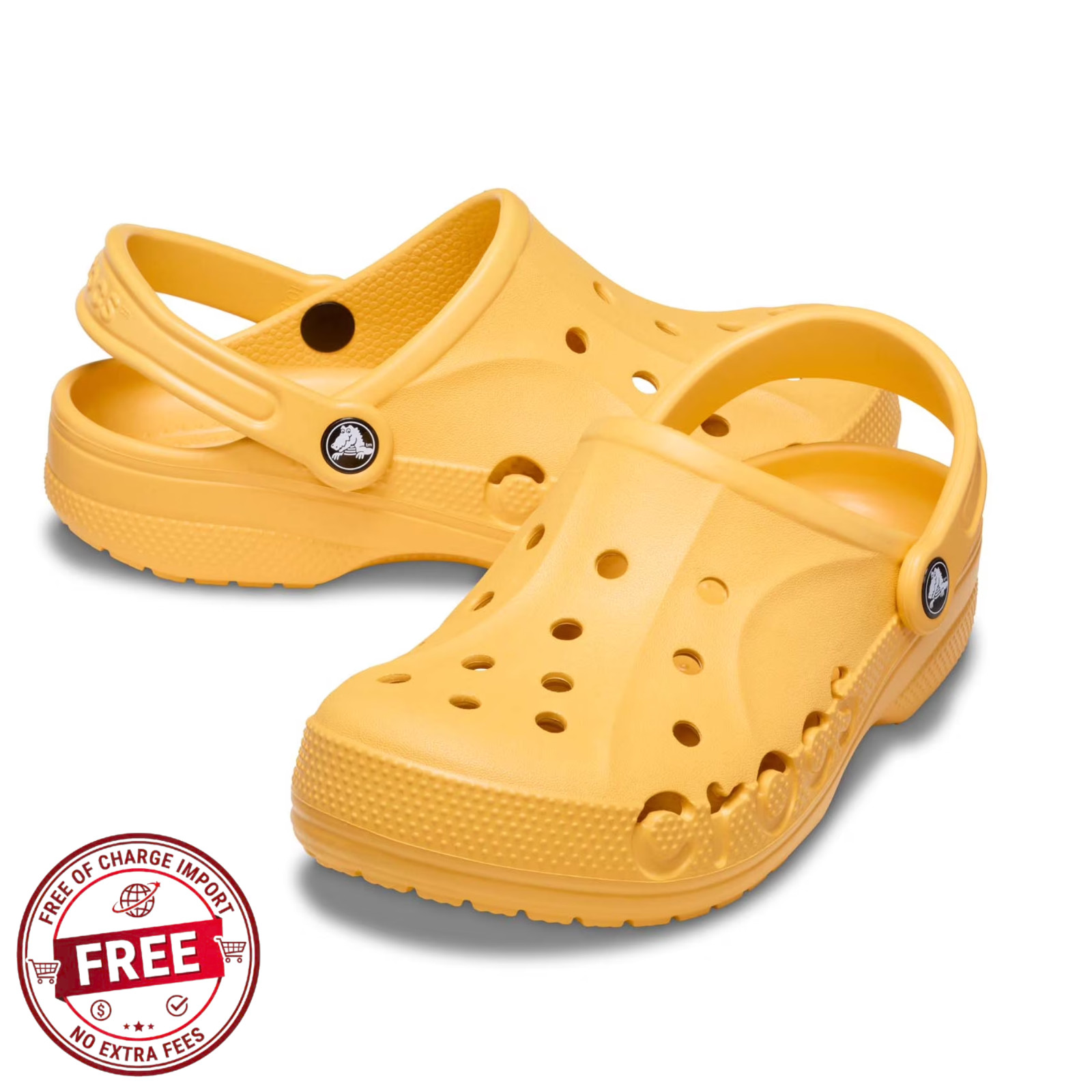 Crocs Adult Unisex Baya Clog Water-Resistant Lightweight Orange Sorbet Size US