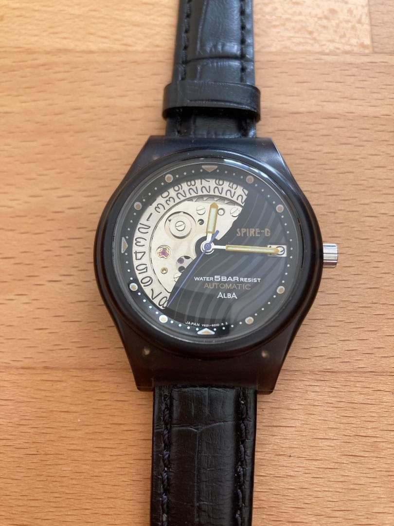 Brand new Working item Seiko ALBA Automatic Skeleton