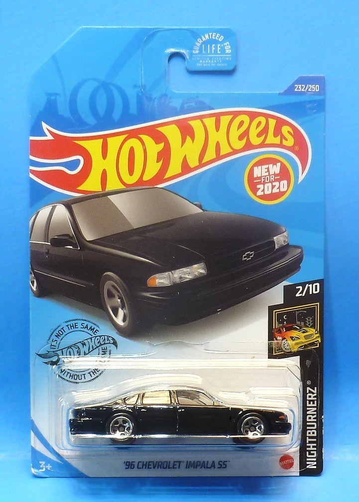 HOT WHEELS  96 CHEVROLET IMPALA SS NEW FOR 2020 NIGHTBURNERZ  VHTF RARE  1/64