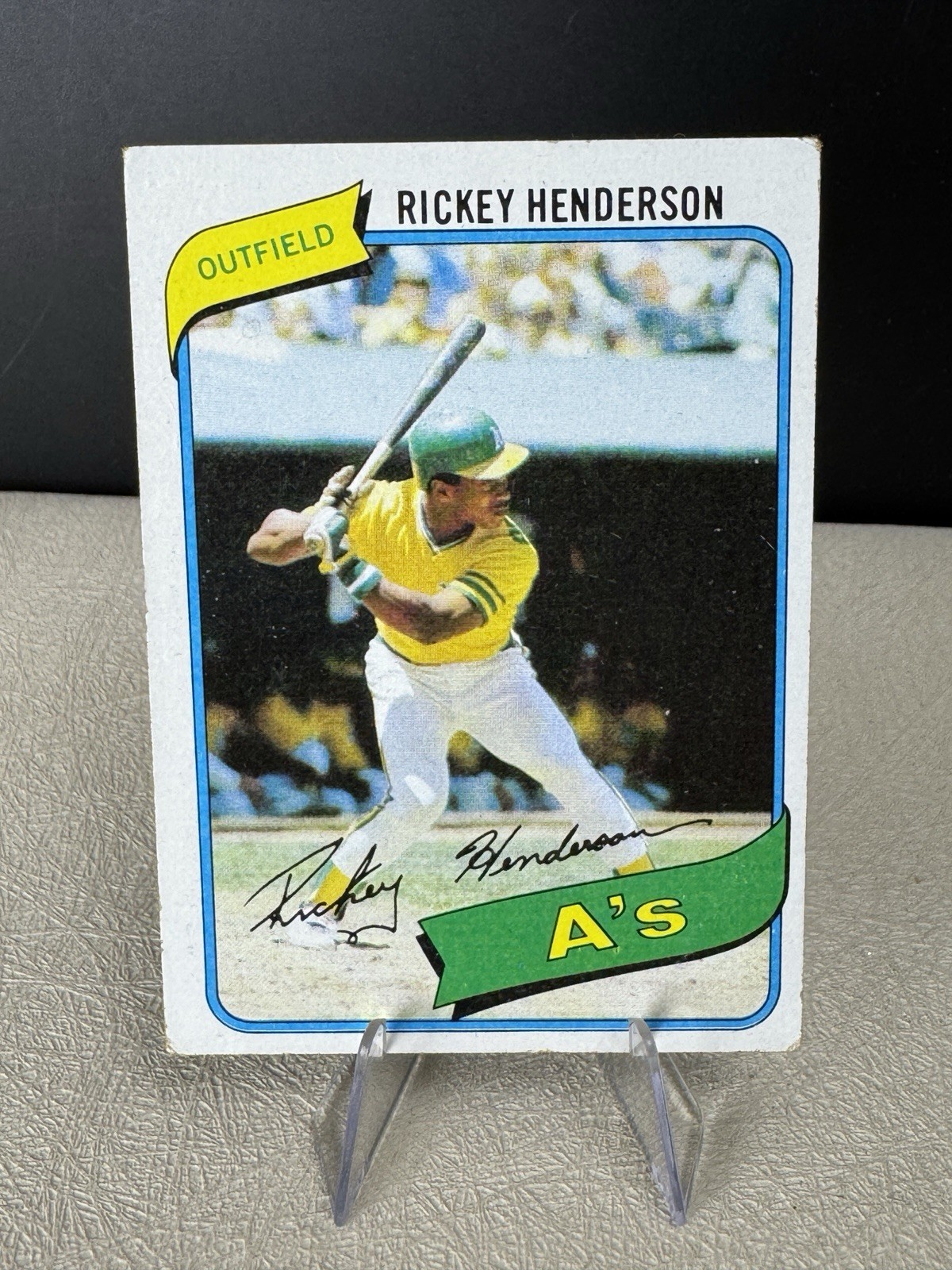 Topps 1980 Topps Oakland A\'s Rickey Henderson #482 HOFer Rookie Card