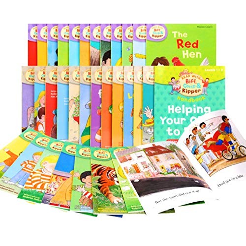 Read with Biff, Chip & Kipper Set Phonics and First Stories 33 Books Collection