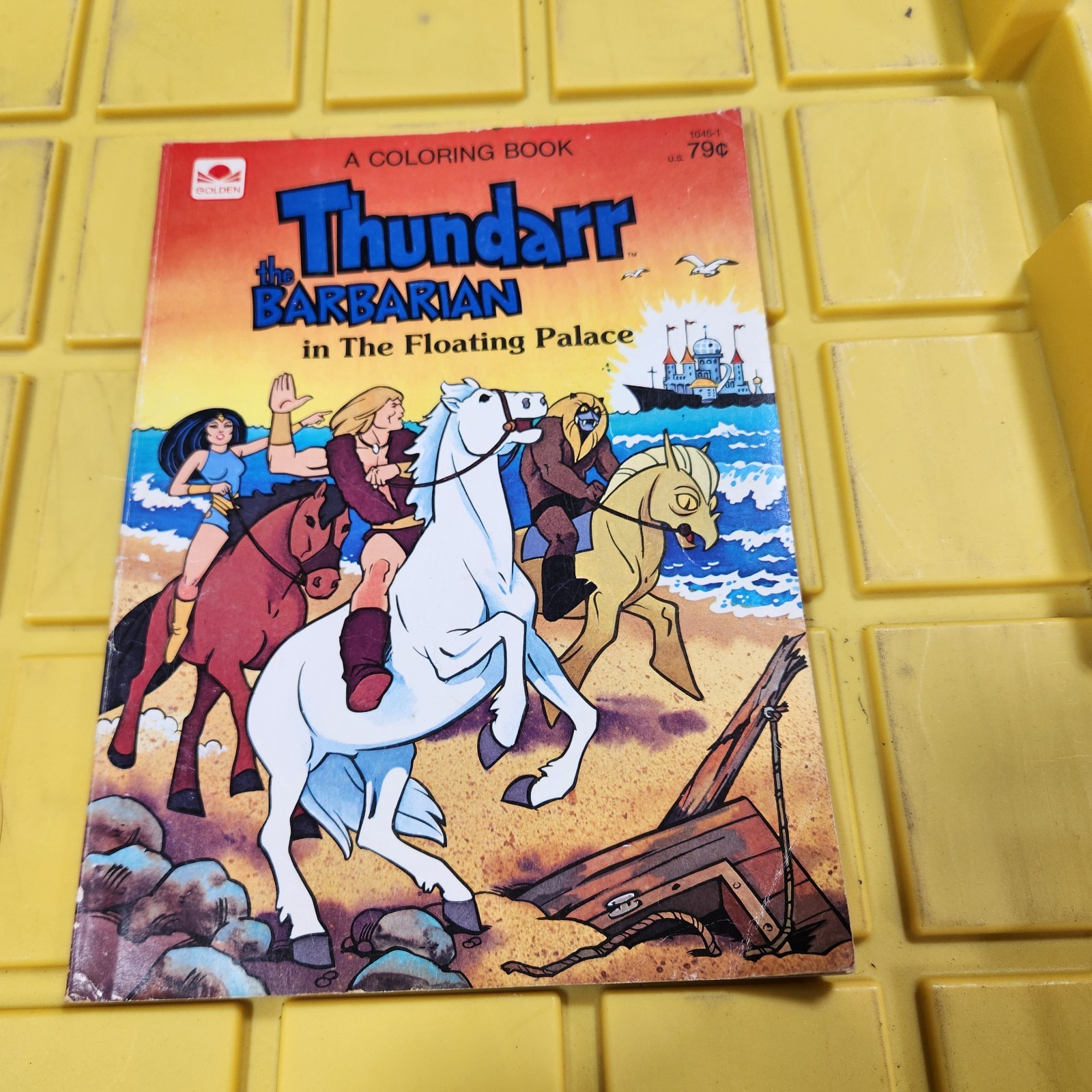 1982 Ruby Spears Thundarr The Barbarian Original Coloring Book Golden