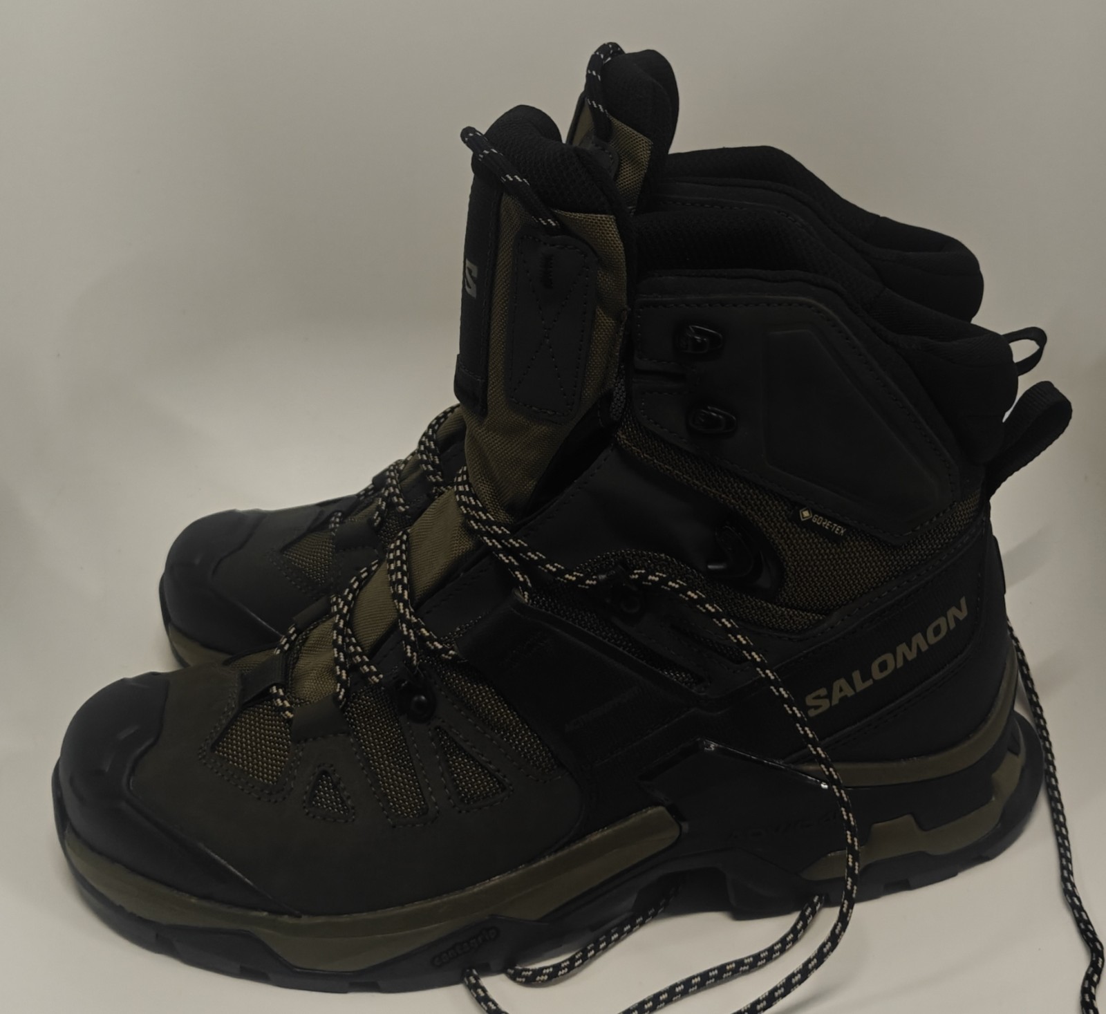 Salomon Quest 4 GTX Gore-Tex Hiking Boots Green Waterproof Men\'s 10 Salomon Quest 4 GTX Gore-Tex Hiking Boots Green Waterproof Men\'s 10