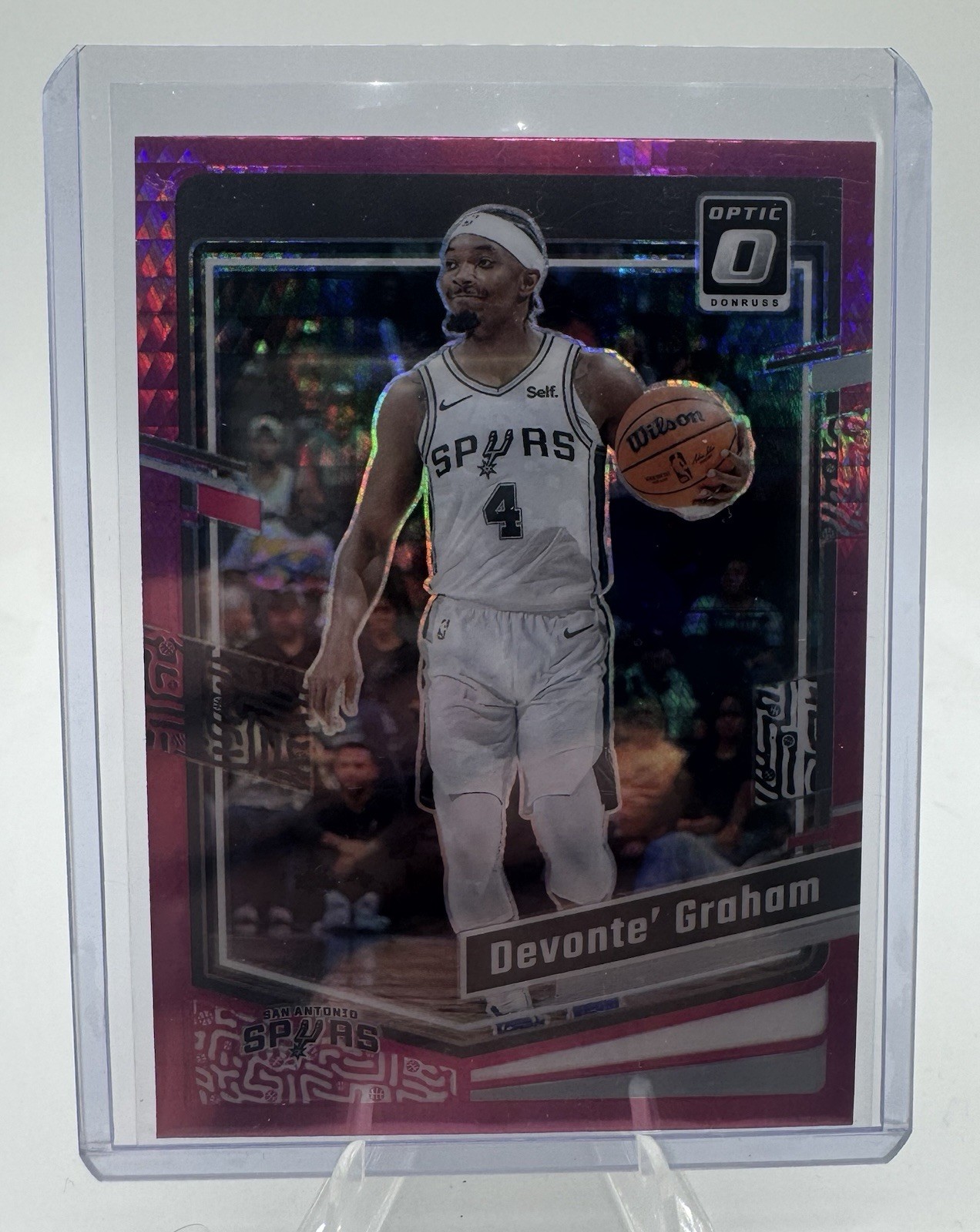 2023-24 Donruss Optic #100 Devonte\' Graham Hyper Pink (1)