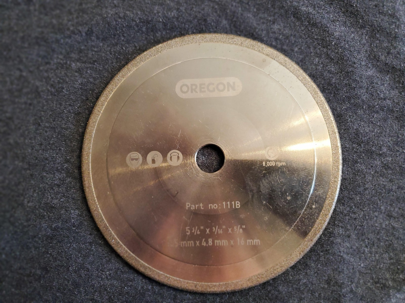 OR534-316-CBN Oregon CBN GRINDING WHEEL 5-3/4x3/16x5/8 Fits Oregon Auto Grinder OR534-316-CBN Oregon CBN GRINDING WHEEL 5-3/4x3/16x5/8 Fits Oregon Auto Grinder