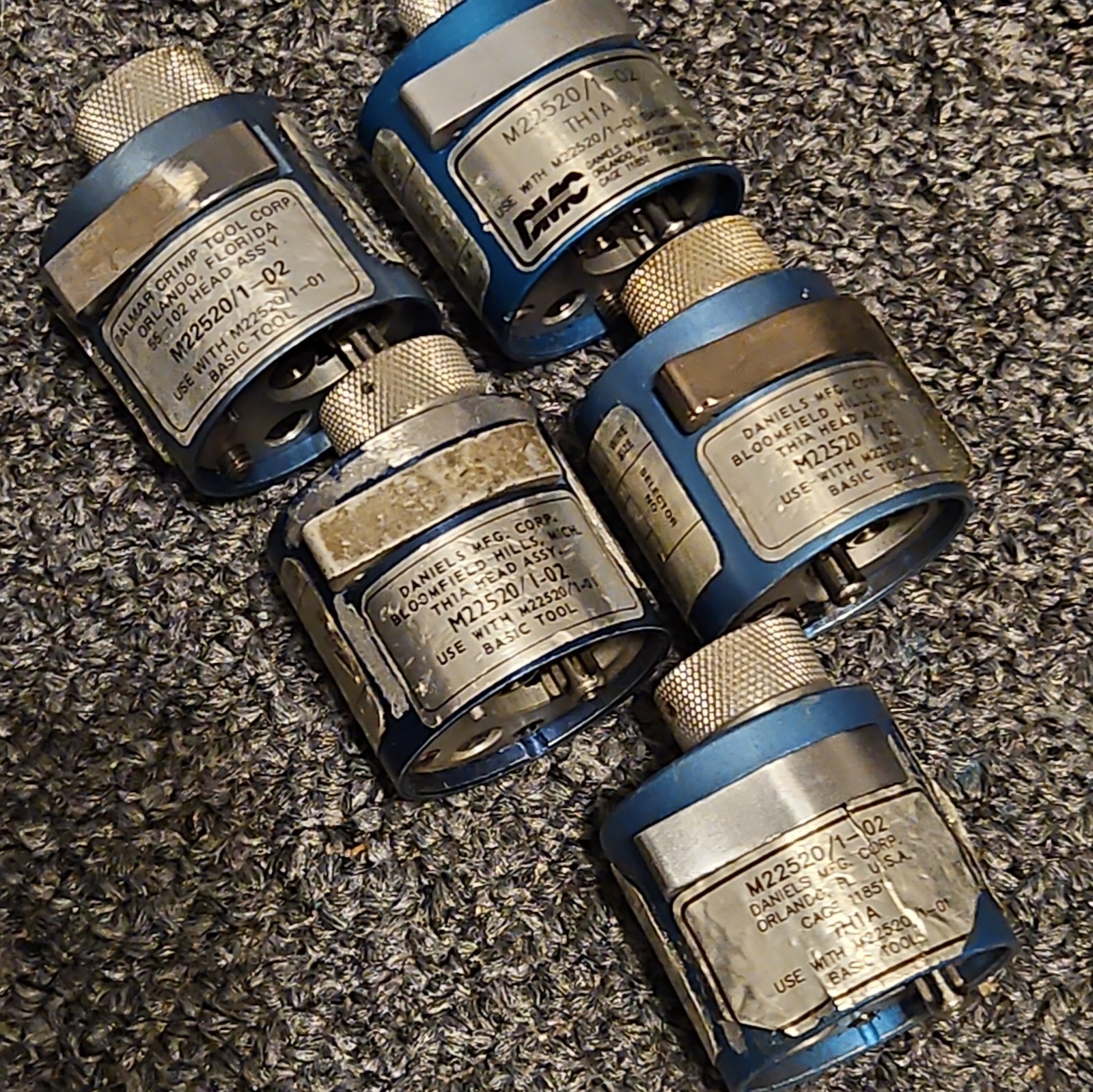 m22520/1-02 QTY 5 TURRETS m22520/1-02 QTY 5 TURRETS