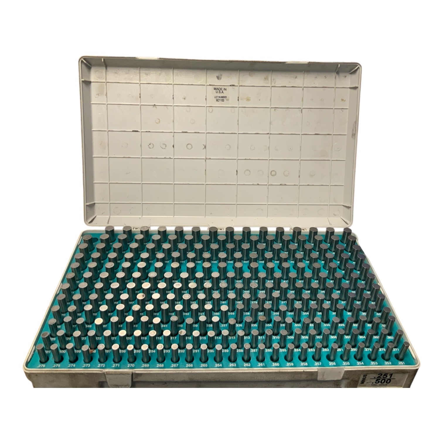 Meyer M2M Minus Pin Gage Set .251-.499 249 Pc USA Precision Gauges