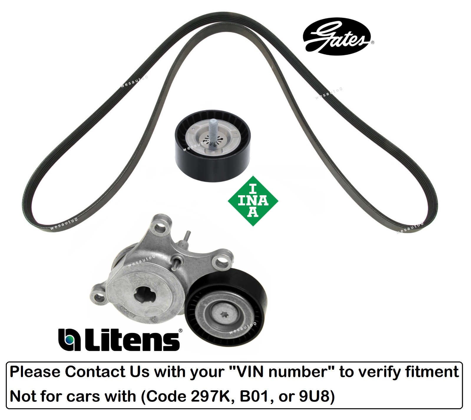 Belt Tensioner Idler Pulley Belt OEM for Mercedes A220 CLA250 GLB250 A35 CLA35