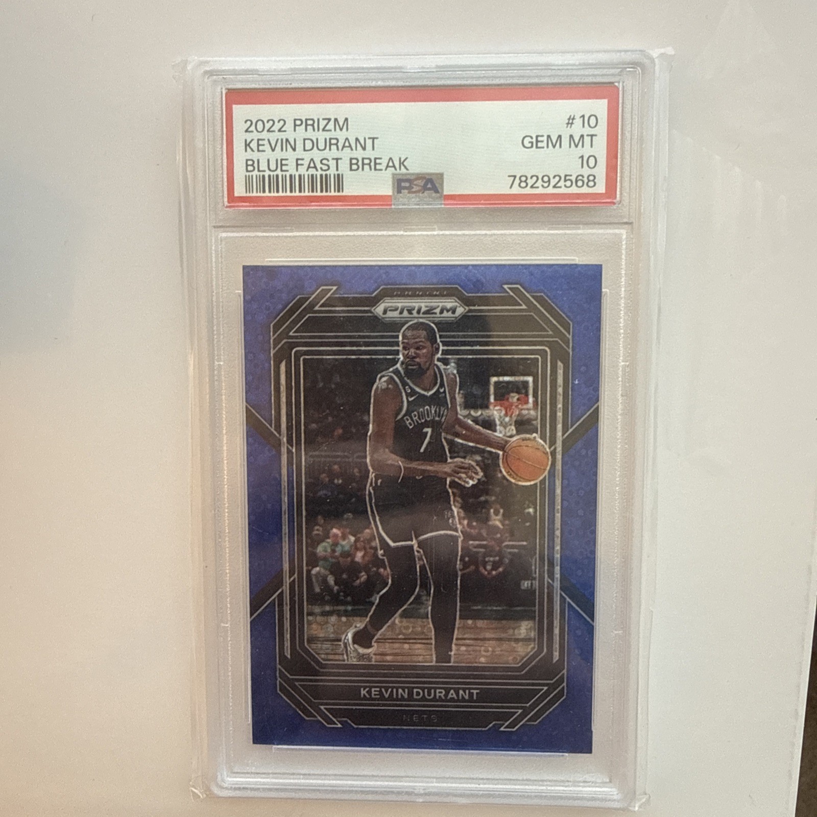 2022-23 Panini Prizm Kevin Durant #10 Fast Break Blue Prizm /150