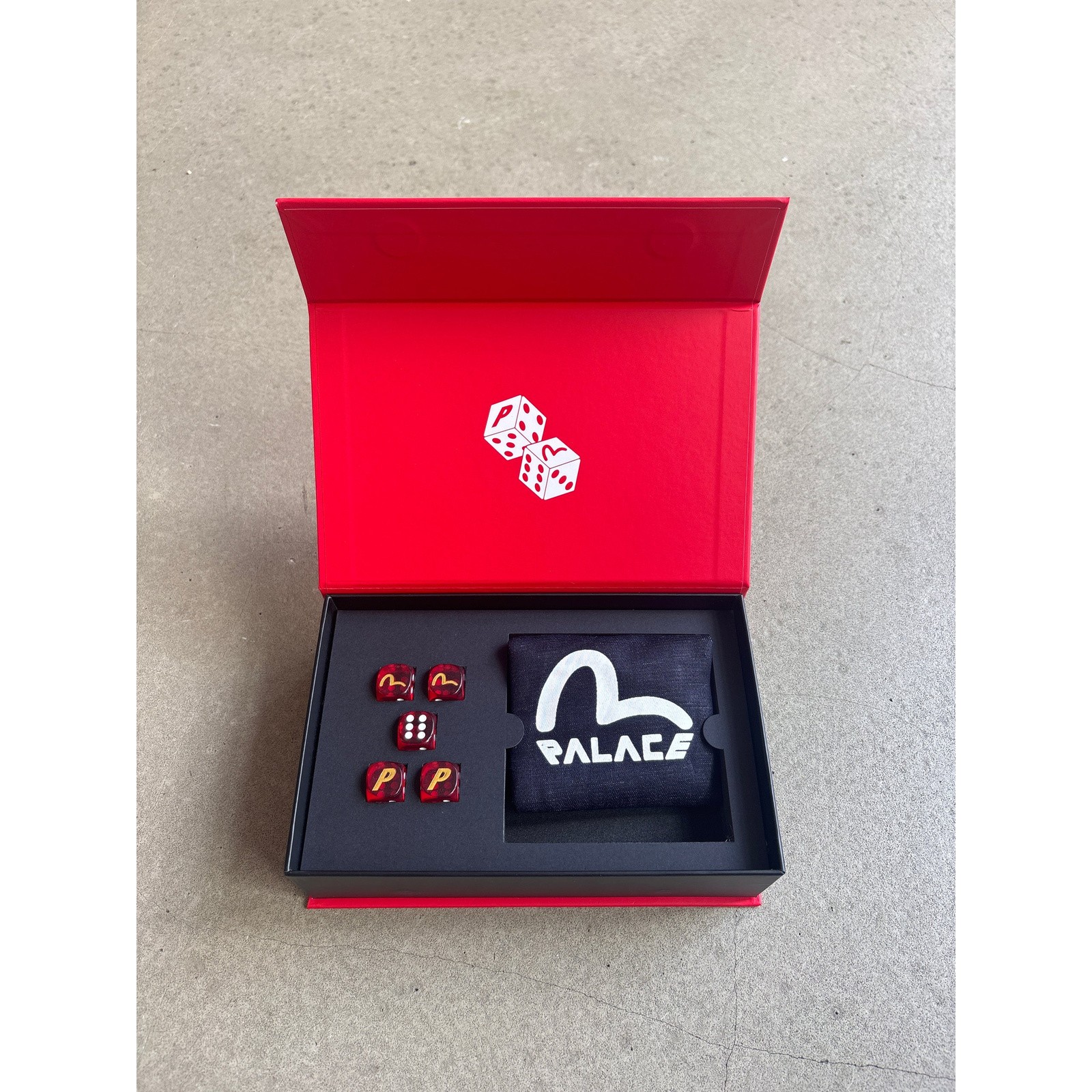 Palace x Evisu Dice Set Red P26EVSACC002 SS24