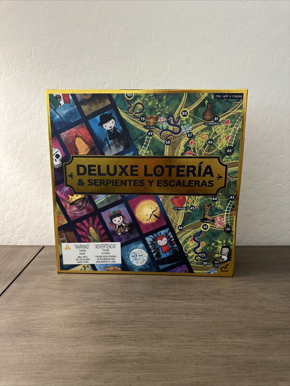 DELUXE LOTERIA AND SERPIENTES Y ESCALERAS TRADITIONAL MEXICAN FAMILY GAMES 2Pack