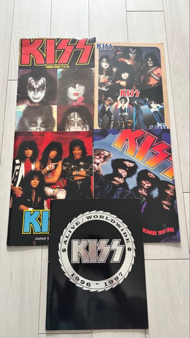 KISS Tour Programs 5 Book Set Japan Tour 1977 1978 1988 Worldwide Rare