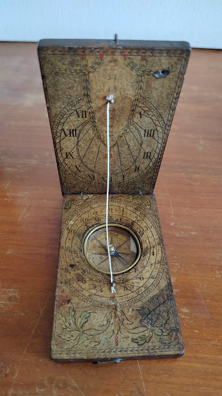 Antique 18thC Diptych Sundial Solar Clock Diptych 700 Compass Nuremberg