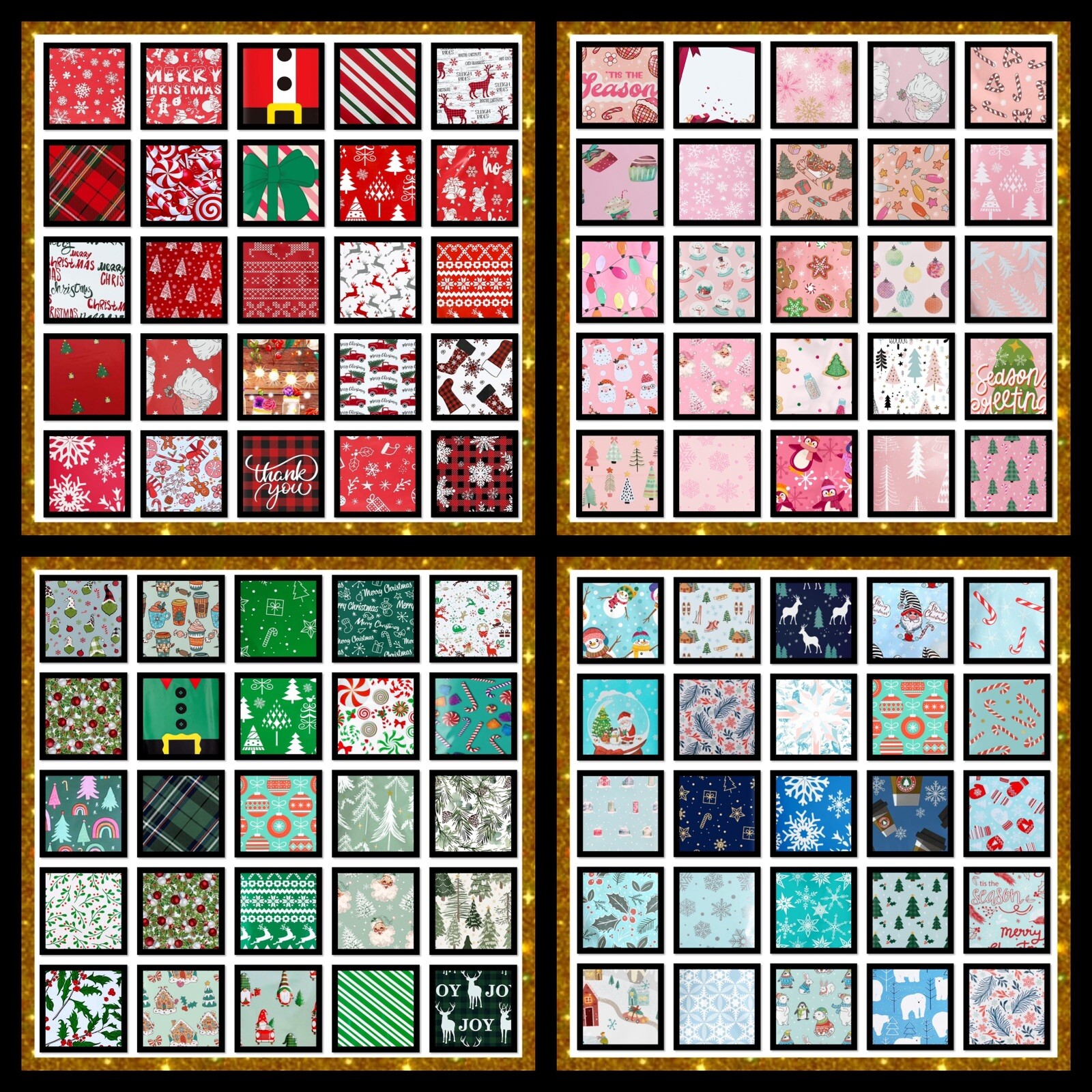 Poly Mailers 100 Different Prints Christmas Holiday 10x13 Poly Mailers 100 Different Prints Christmas Holiday 10x13
