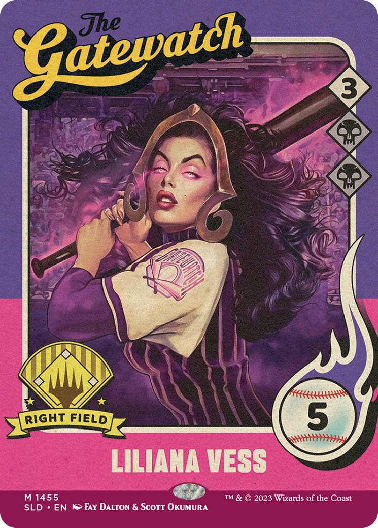x1 Liliana Vess // Liliana Vess SLD MTG 1455 BORDERLESS MYTHIC M/NM 1x