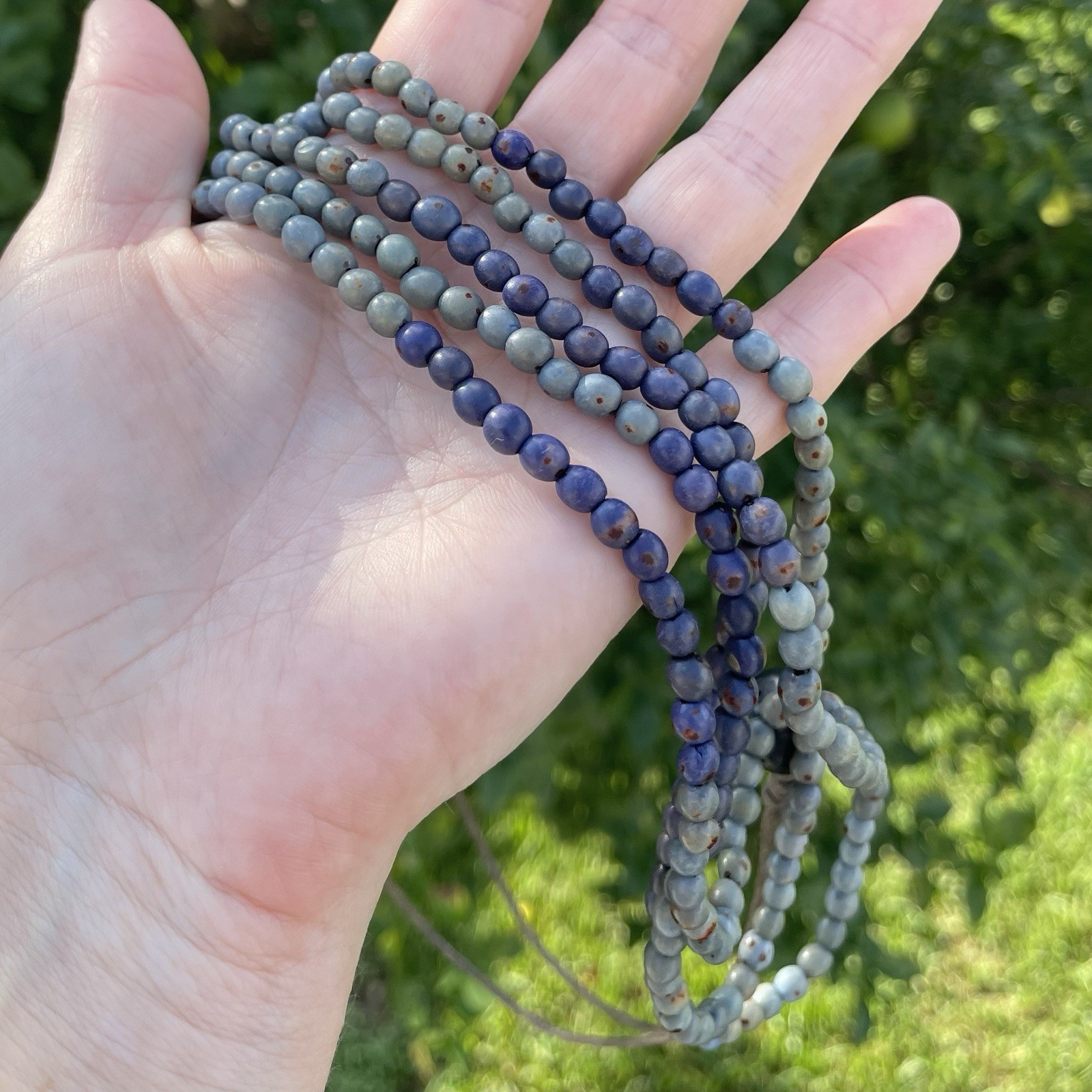 J. Jill Pure Jill Indigo Blues Beaded Statement Necklace