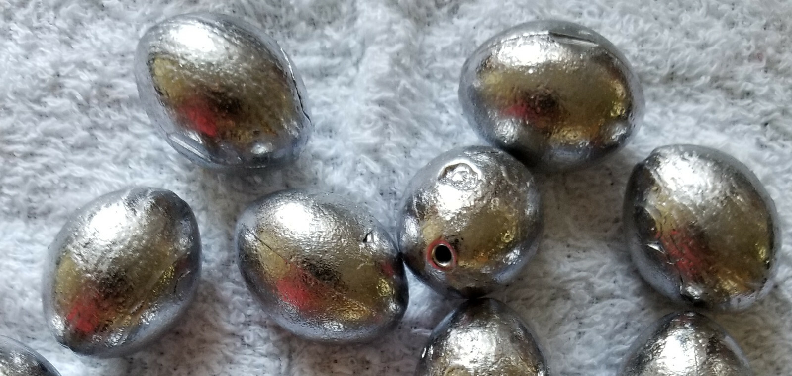 25pcs. 8 oz Egg Sinkers  Slip Sinkers, Weights, Fishing,  